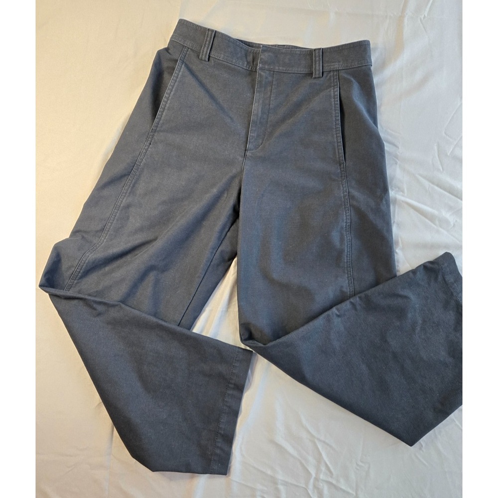 Uniqlo Balloon Pants Minimalis Preppy Colleage Vibe Punk Barrel Shape Navy Blue - Picture 8 of 15